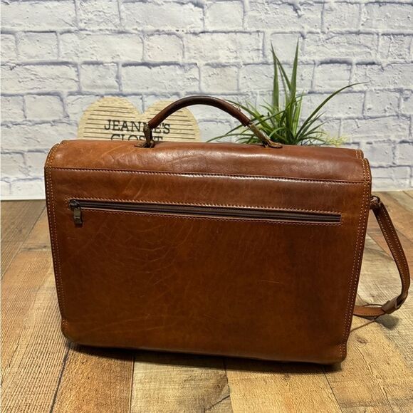 Vintage VALENTINO Leather Briefcase Document Bag With Working Key COA - Picture 6 of 16